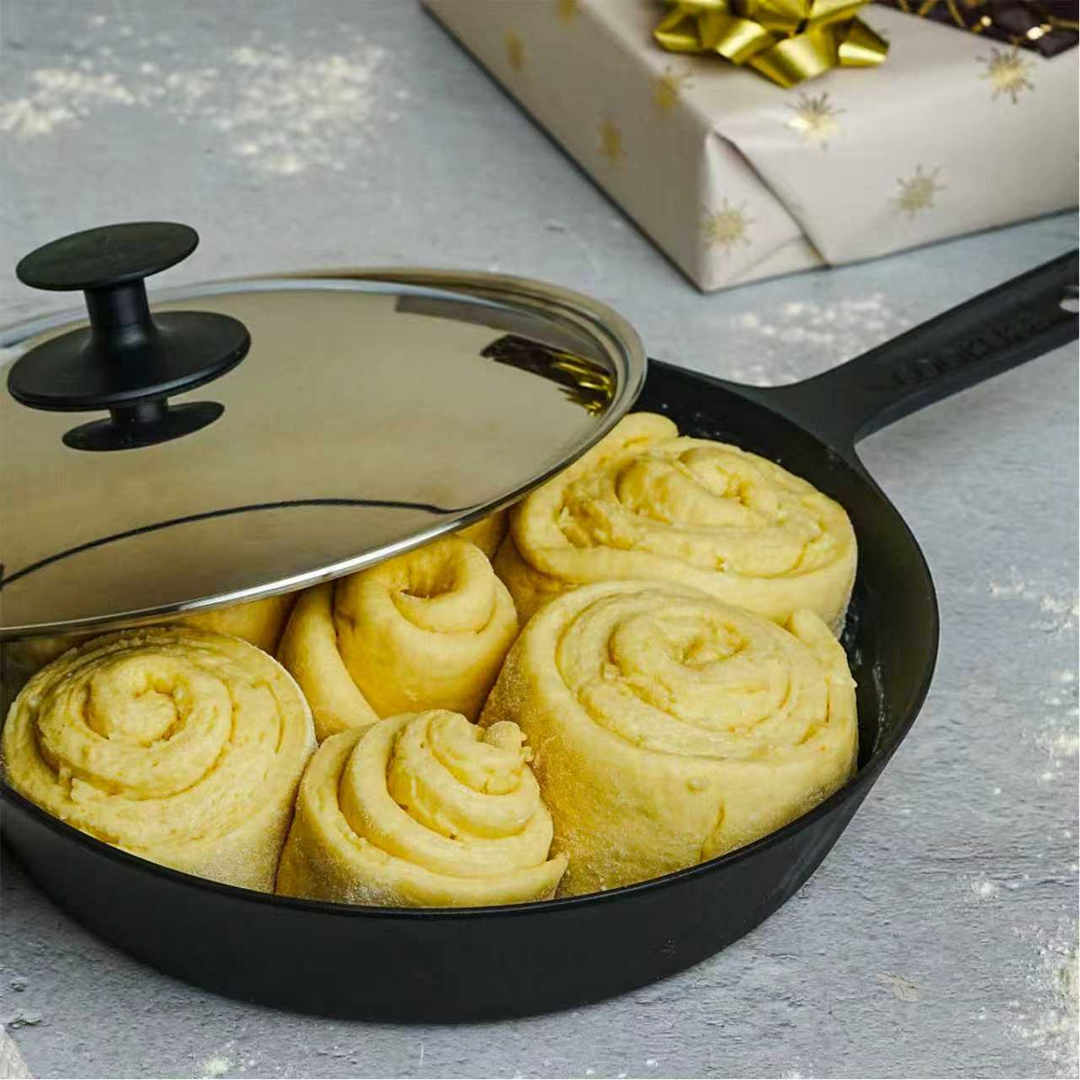 10 Inch Cast Iron Skillet with Lid