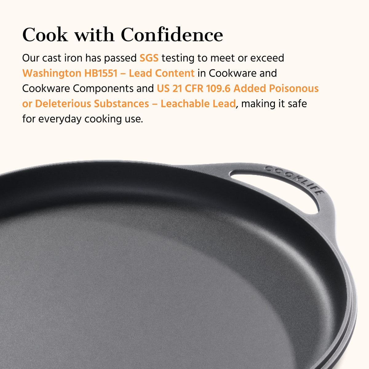 12 Inch Cast Iron Double-handled Griddle